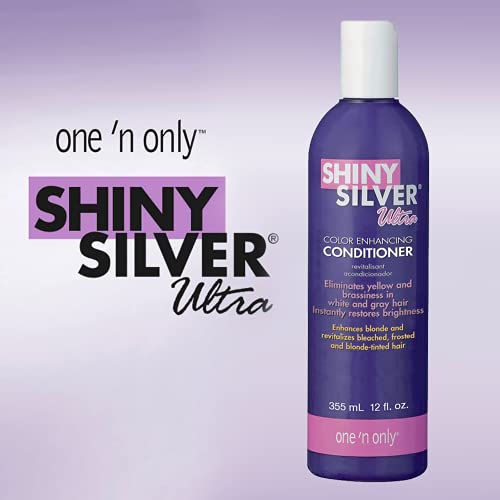 Silver Color-Enhancing Hair Conditioner for Gray & Blonde Hair - 2 Pack 12oz