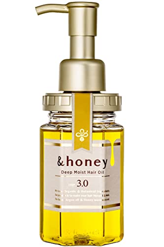 &Honey Deep Moist Hair Oil with Bulgarian Damask Rose Honey - 3.4 oz | Hydrating Hair Treatment
