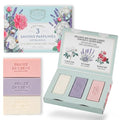 French Shea Butter Soap Gift Set - Lavender, Rose & Cotton Fragrances, 3 Bars - Variation: Cotton, Lavender, Rose