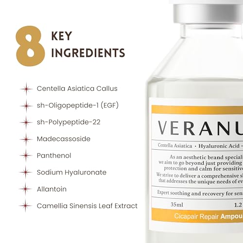 5-Peptide Repair Serum ? Korean Anti-Aging Peptide Ampoule with Centella EV | Collagen & Elasticity Support (1.2 fl oz / 35 mL)