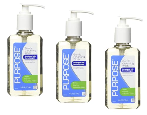 Gentle Foaming Facial Cleanser for Sensitive Skin - Oil-Free, Soap-Free, 6 fl oz Pack of 3