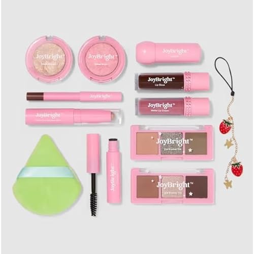 Ulta JoyBright 12 Days of Beauty Holiday Collection, Makeup and Skincare Gift Set, Pink and Blue Ferris Wheel Design, Western Theme