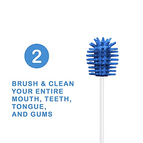 Fresh-Tips Disposable Mini Travel Toothbrushes - 50 Pack Peppermint, Individually Wrapped