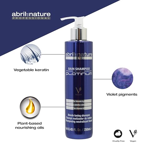 Violet Hair Toner Shampoo for Blonde, Bleached & Gray Hair - 8.45 Fl Oz - Neutralizes Yellow Tones