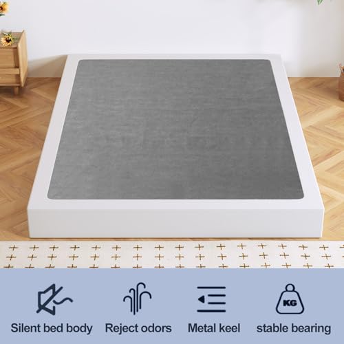 7 Inch King Box Spring Frame - Metal Support, Noise-Free Mattress Foundation