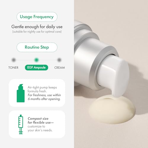 Easydew DW-EGF Melatoning Ampoule 5X - Hydrating Dark Spot Serum with Niacinamide & Glutathione for Uneven Skin - Fast Absorbing Day & Night Ampoule Korean Skin Care (Bottle 1.01 fl oz, EGF 5X)