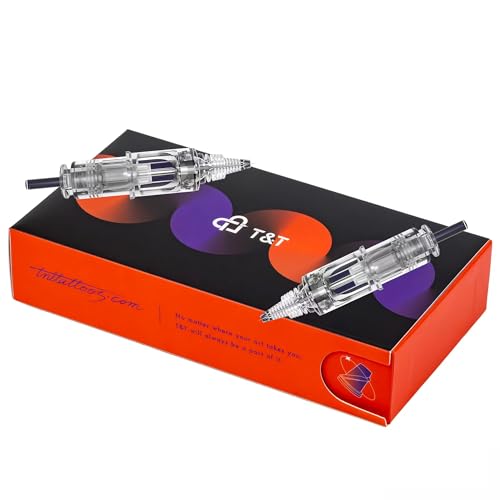 T&T AWE Professional Round Liner Tattoo Cartridges 20PCS T-A1211RL - Precise Outlining Needles