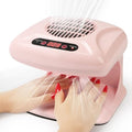 Large Pink Nail Dryer 300W Quick Drying Manicure Tool for Regular Polish