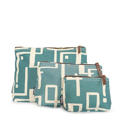 MAIKA Recycled Canvas Small Travel Pouch,