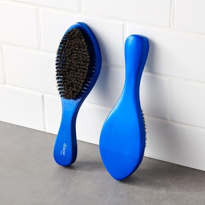 Diane Prestige 100% Soft Boar Bristle Curved Oval Wave Brush, D1707