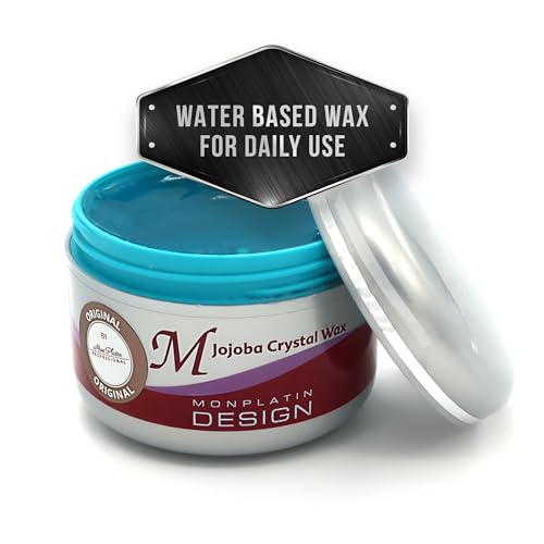 Water Base Hair Styling Wax - Jojoba, High Sheen, Strong Hold, 8.45 Fl Oz