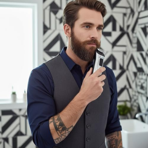Maxeylead 32mm Full Size Replacement Trimmer Blade for Philips Norelco Multigroom - Silver