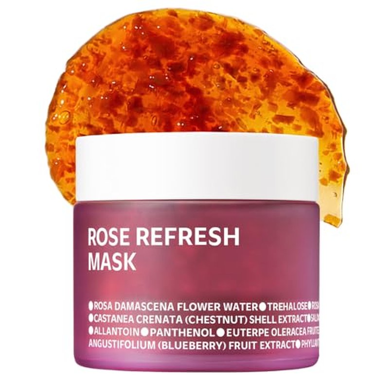 ISOI Bulgarian Rose Refresh Mask, Hydrating Mask with 70% Bulgarian Rose Water for Deep Hydration & Soothing Care, Korean Skin Care (2.82 fl. oz, 80g)