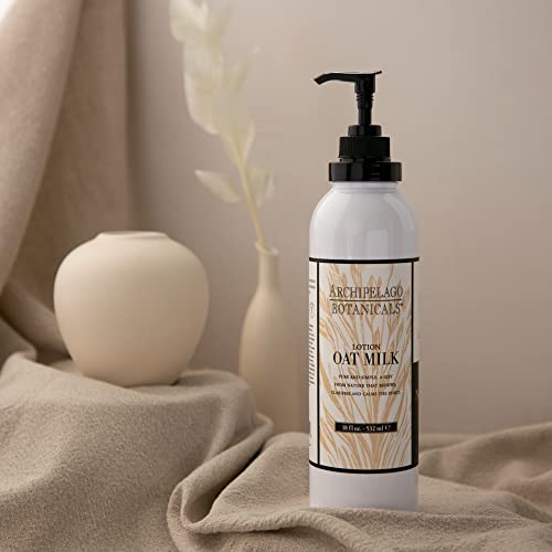 Archipelago Botanicals Oat Milk Lotion 18 oz - Hydrating Botanical Body Moisturizer