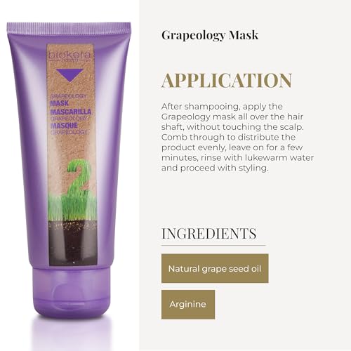Nourishing Hair Mask for Blonde & Bleached Hair - Grape Seed Oil, 200ml