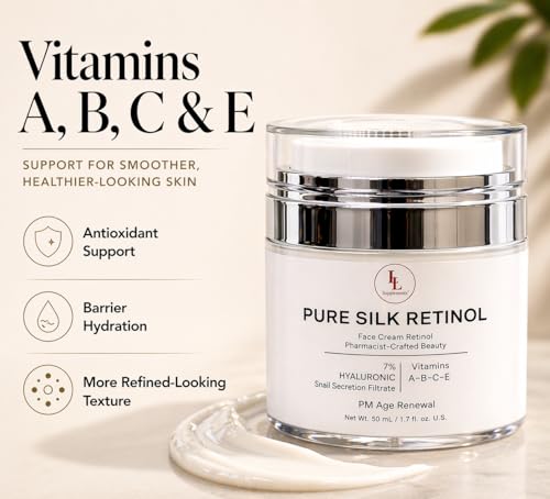 Retinol Night Cream with Snail Mucin & Hyaluronic Acid for Anti-Aging - 50ml