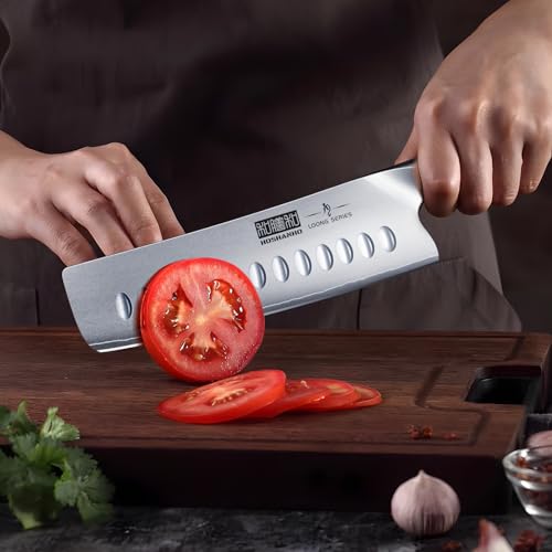HOSHANHO 7 Inch Nakiri Knife - Ultra Sharp Japanese Kitchen Chef Knife