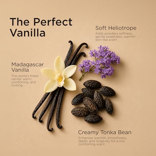 Travel Size Vanilla Perfume for Women - Pure Madagascar Vanilla 0.32 Fl Oz - Variation of THIS listing