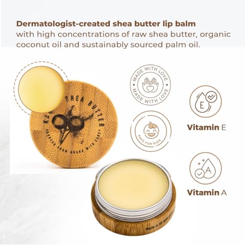 Karit? Baume ? L?vres Nourishing Lip Balm - Intense Lip Moisturizer for Dry Lips, Shea Butter, Organic Jojoba & Rosehip Oil Blend, Dermatologist-Formulated & Approved, Cruelty-Free & Hypoallergenic