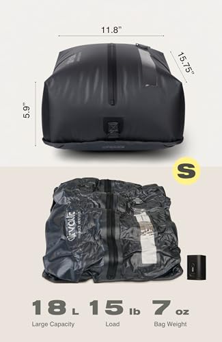 Reusable Vacuum Compression Travel Bag 18L 3-Pack Waterproof Space Saver