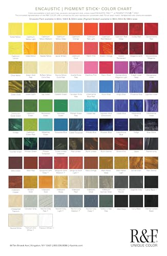 R&F Handmade Oil Pigment Stick Set - Opaque Artist Paints, 6x38ml