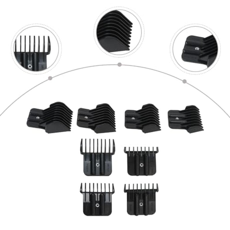 2024 Upgraded 8 Pack Trimmer Guards Set for BaBy-liss-PRO Barber-ology FX787 & FX726 Trimmer, Replacement Guards with Metal Spring Clip