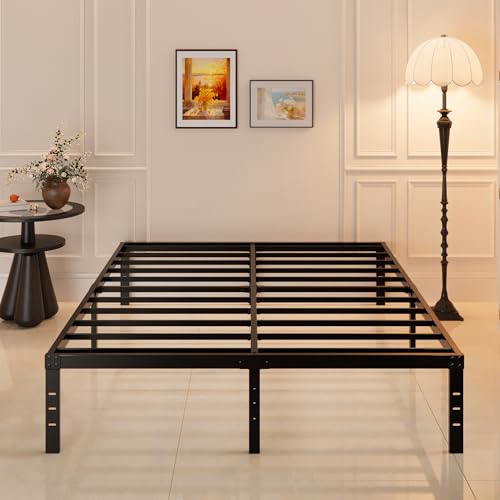 Maenizi California King Bed Frame - 14 Inch Heavy Duty Metal Platform with Storage & Headboard Compatibility