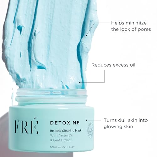 FR? Exfoliating Acne Face Mask ? Clarifying & exfoliating mask, Formulated with kaolin clay, Dead Sea Salt, & lactic and salicylic acids, Smoothes skin texture in minutes