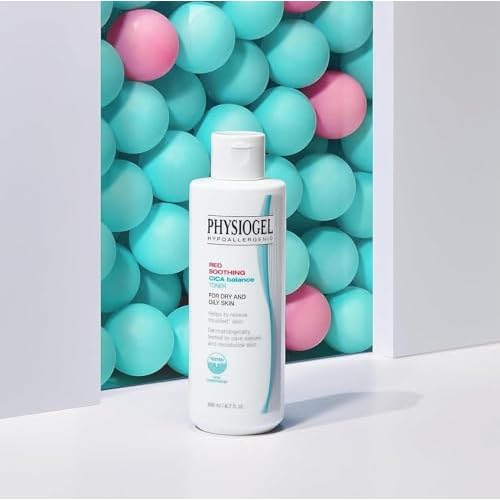 PHYSIOGEL Red Soothing Cica Balance Toner, Manages Skin Troubles, Refines Pores, Controls Sebum, Moisturizing, Cica, PEA, Niacinamide, Panthenol, Hypoallergenic Face Toner for Men & Women (Pack of 2)