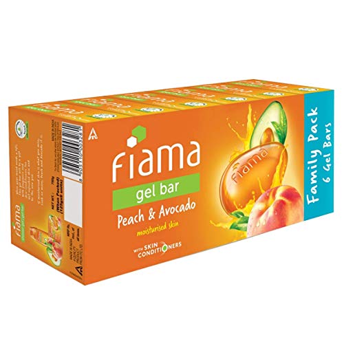 Peach & Avocado Moisturizing Soap Bars Pack of 6 - Gentle Skin Care