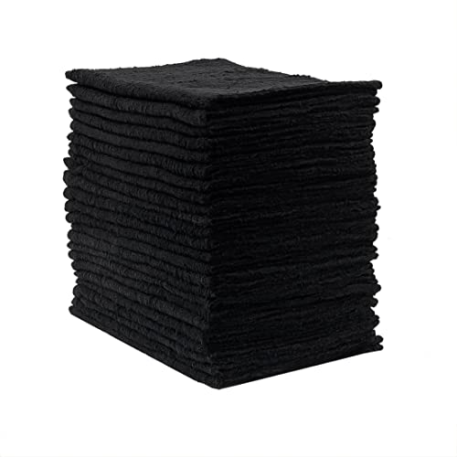 Cotton Salon Towels 16x27 Inches, Ultra-Absorbent & Machine Washable, 24 Pack for Hair, Spa, Gym & Home