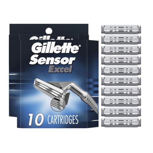 Gillette Sensor Excel Men's Razor Blade Refills Pack of 2 - 10 Count