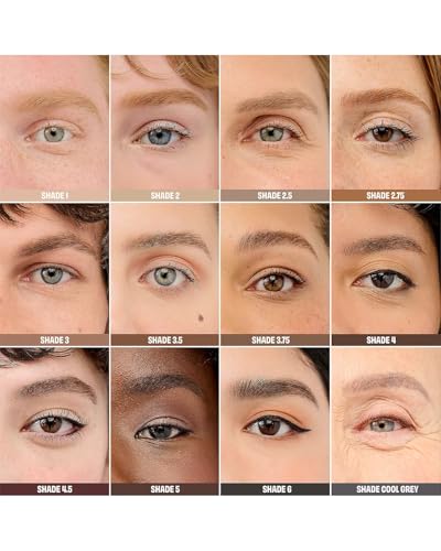 Benefit Precisely My Brow Wax Full Pigment Sculpting Brow Wax #4 Warm Deep Brown 0.17oz - Includes Dual-Sided Brush