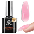 Builder Nail Gel Top Coat Rosy Pink 15ml No Wipe UV Cure - Glossy, Strengthening, Long-Lasting