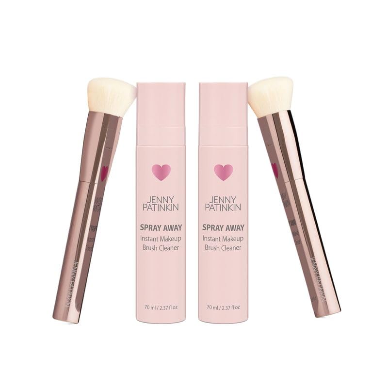 Jenny Patinkin Instant Makeup Brush Cleaner Spray, Sanitize & Dry in Seconds, Travel-Size