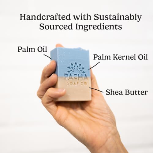 Natural Handmade Bar Soap Set with Almond Oil, Goat’s Milk & Lavender - 3 Pack