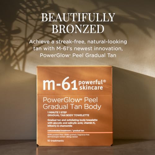 PowerGlow Peel Gradual Tan for Body - 10 Treatments for Skin Renewal