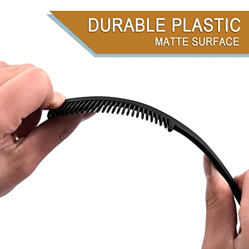 5.9 Inch Bulk Hair Combs Pack of 200 - Individually Wrapped for Women & Kids