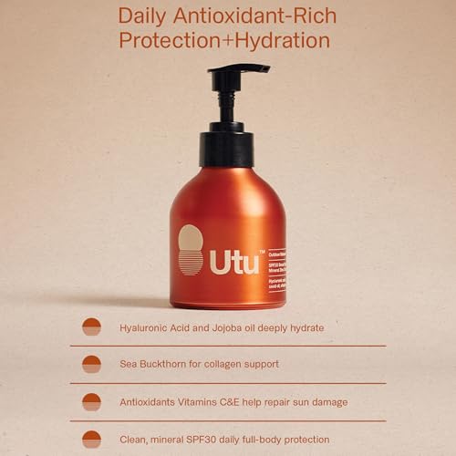 SPF30 Daily Mineral Body Sunscreen with Hydrating Hyaluronic Acid & Aloe Vera