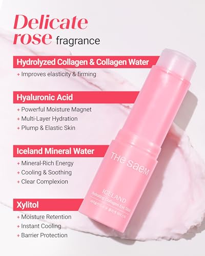 THESAEM Iceland Multi Eye Stick Set - Collagen, Peptide & Hydrating Under Eye Balm - 3-Pack, 0.38oz each - Cooling Glacier Water Formulation