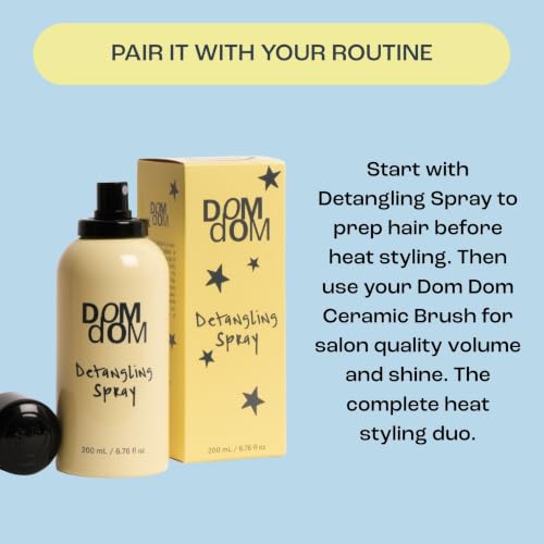 Dom Dom Ceramic Round Hair Brush - Large 2.55-Inch Vented Blowout Brush