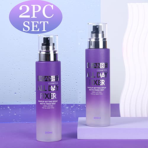 UCANBE Matte Makeup Setting Spray 2PC Set 13.4 fl oz Long Lasting Oil Control