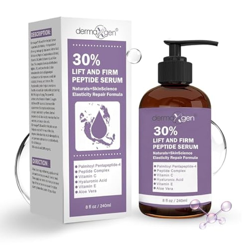 Lift & Firm 30% Peptide Serum for Face ? Anti-Aging Serum with Vitamin C, E, Matrixyl 3000, Aloe Vera & Hyaluronic Acid ? Multi-Peptide Formula to Lift, Firm & Rejuvenate Skin (8 fl oz)