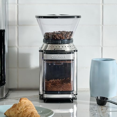 Cuisinart Burr Mill Stainless Steel Coffee Grinder, 18 Settings, 4-18 Cups
