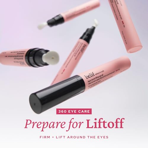 belif Retinol Firming Eye Serum ? Aqua Bomb Lifting Eye Gel with Collagen & Bakuchiol for Puffiness, Fine Lines & Wrinkles, Peptide & Hyaluronic Acid, Korean Skin Care