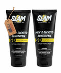 Men's SPF 50 Sunscreen Lotion Set - MysteryMan 3oz x 2 Pack, Scented Cologne-Style, Water-Resistant, Lightweight Skin Protection