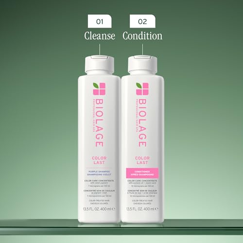 Purple Shampoo for Blonde Hair 13.5 Fl Oz - Color Last Low pH Toning