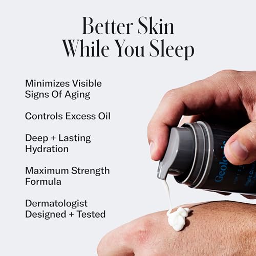 Geologie Ultra Strength Retinol Face Cream - Anti-Aging Night Moisturizer for Men & Women