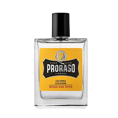Proraso Wood & Spice Cologne for Men - Long Lasting Fragrance