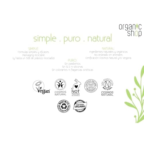 Organic Shop Body Scrub Natural Brazilian Coffee and Sugar 250 ml/8.5 Fl Oz (Pack of 1)